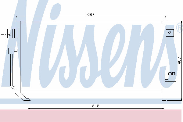 Радиатор кондиционера NISSENS 94848