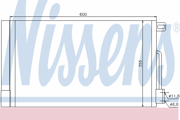 Радиатор кондиционера NISSENS 94973
