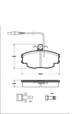 Тормозные колодки NK 221926