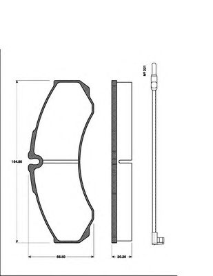 Тормозные колодки NK 223358