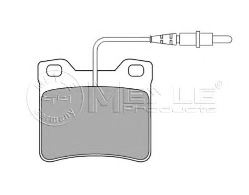 Тормозные колодки MEYLE 025 219 0417/W