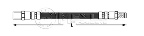 Тормозной шланг MEYLE 300 343 2112