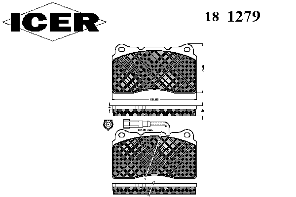 Тормозные колодки ICER 181279