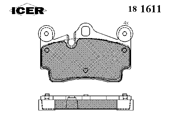 Тормозные колодки ICER 181611