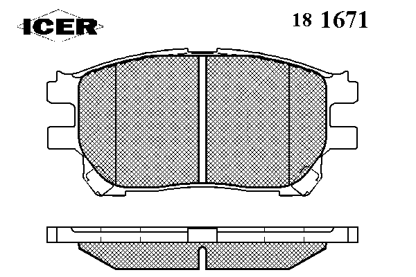 Тормозные колодки ICER 181671