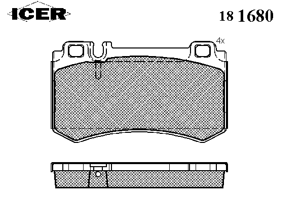 Тормозные колодки ICER 181680