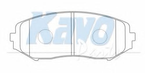Тормозные колодки KAVO PARTS BP-8528