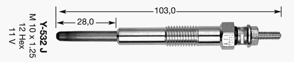 Свеча накала NGK 7782