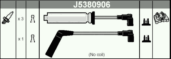 Комплект високовольтних проводів NIPPARTS J5380906