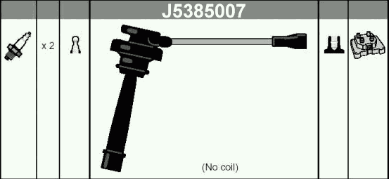 Комплект високовольтних проводів NIPPARTS J5385007