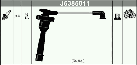Комплект высоковольтных проводов NIPPARTS J5385011