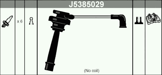 Комплект високовольтних проводів NIPPARTS J5385029