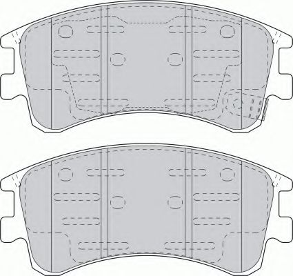 Тормозные колодки FERODO FDB1619