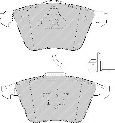 Гальмівні колодки FERODO FDS1629