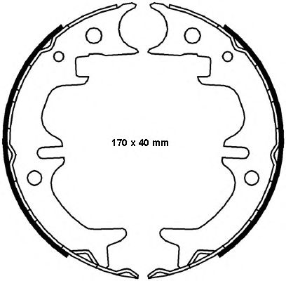 Тормозные колодки ручника FERODO FSB4008