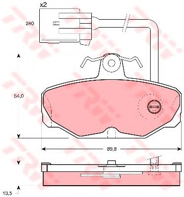 Тормозные колодки TRW GDB1035