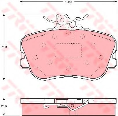 Тормозные колодки TRW GDB1094
