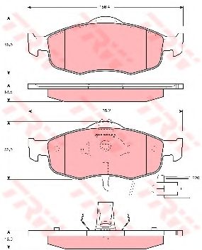 Тормозные колодки TRW GDB1108