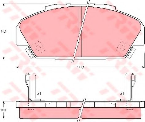 Тормозные колодки TRW GDB1137