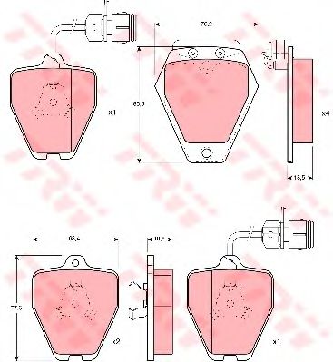 Тормозные колодки TRW GDB1162