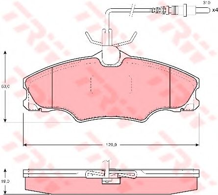 Тормозные колодки TRW GDB1193