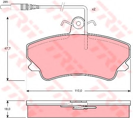 Тормозные колодки TRW GDB1203