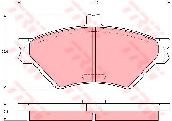 Гальмівні колодки TRW GDB1268