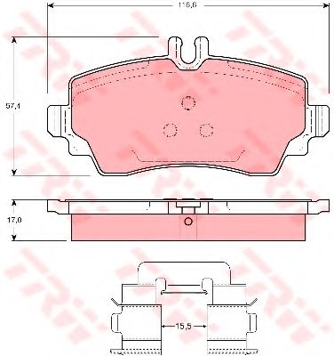 Тормозные колодки TRW GDB1292
