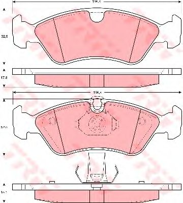 Тормозные колодки TRW GDB1300