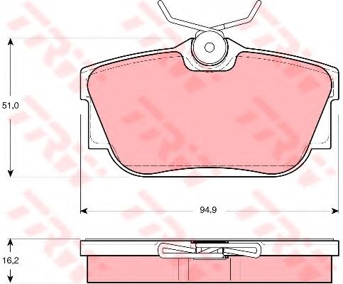 Гальмівні колодки TRW GDB1325