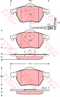 Тормозные колодки TRW GDB1403
