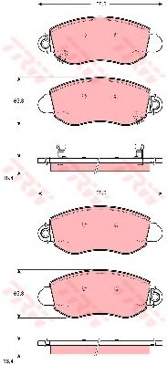 Тормозные колодки TRW GDB1424