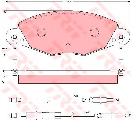 Тормозные колодки TRW GDB1449