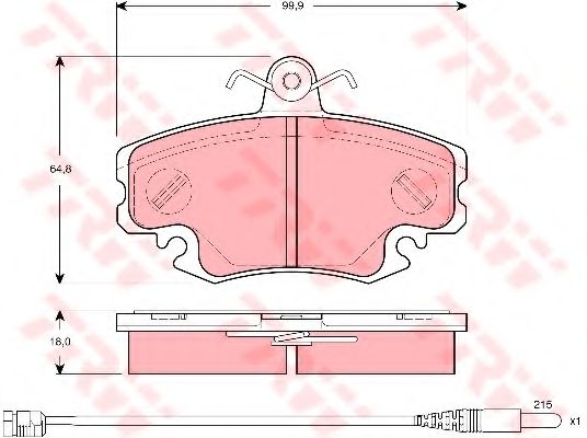 Тормозные колодки TRW GDB1465