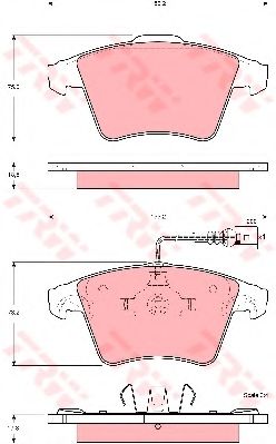 Тормозные колодки TRW GDB1555
