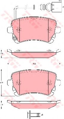 Тормозные колодки TRW GDB1557