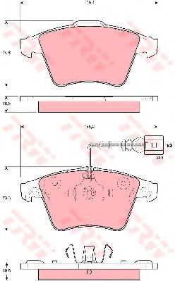 Тормозные колодки TRW GDB1651