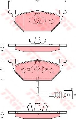Тормозные колодки TRW GDB1658