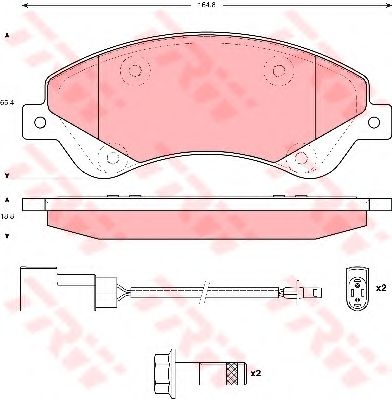 Тормозные колодки TRW GDB1723