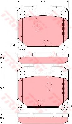 Тормозные колодки TRW GDB3105