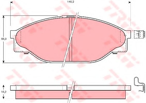 Тормозные колодки TRW GDB3109