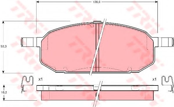 Гальмівні колодки TRW GDB3153