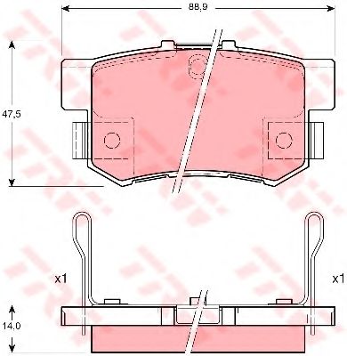 Тормозные колодки TRW GDB3175