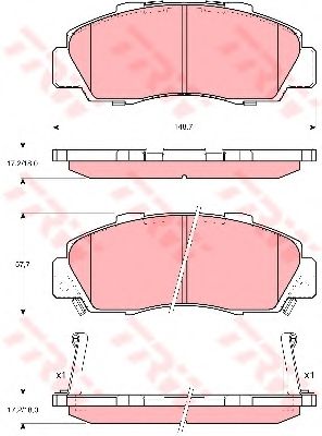 Тормозные колодки TRW GDB3196