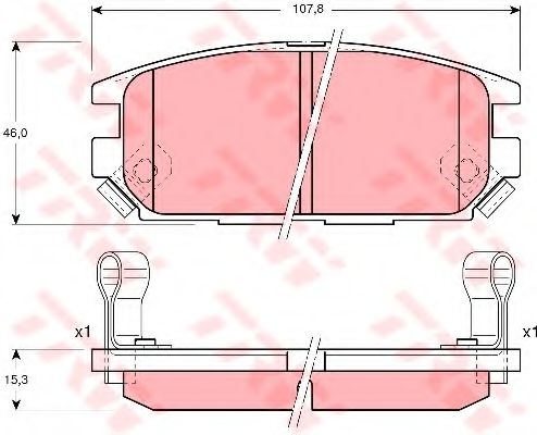 Тормозные колодки TRW GDB3199