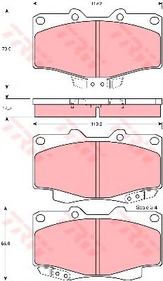 Тормозные колодки TRW GDB3213