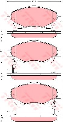 Тормозные колодки TRW GDB3336