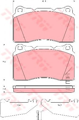 Тормозные колодки TRW GDB3349