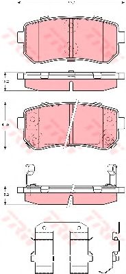 Тормозные колодки TRW GDB3421