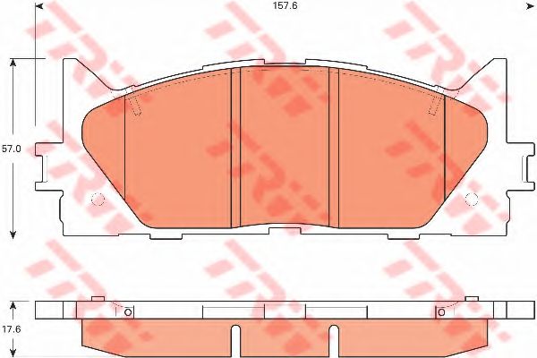 Тормозные колодки TRW GDB3429
